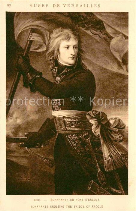 Napoleon Bonaparte Pont d_Arcole Künstlerkarte Antoine-Jea