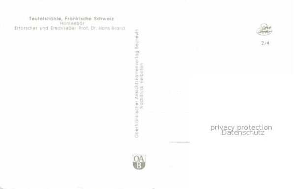 Hoehlen Caves Grottes Teufelshöhle Höhlenbär Skelett – Bild 2