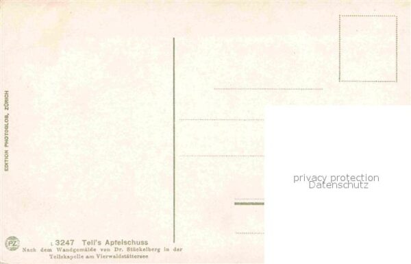 Tell Wilhelm Tell's Apfelschuss Dr. Stückelberg Tell – Bild 2