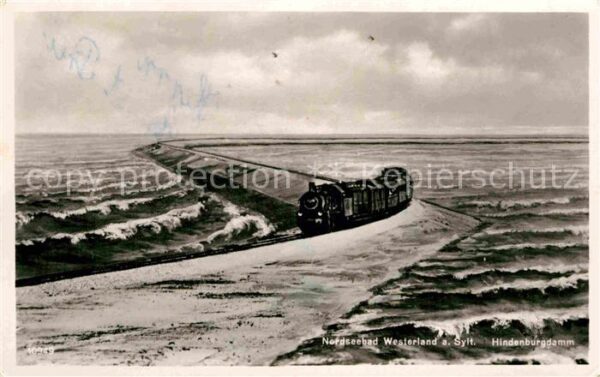 Eisenbahn Hindenburgdamm Westerland Sylt
