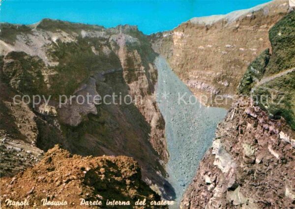 Vulkane Geysire Vulcans Geysers Napoli Vesuvio Parete interna del Crate