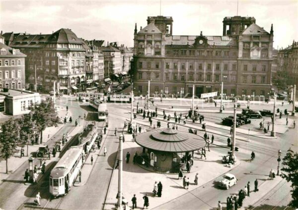 Strassenbahn Dresden Postplatz Telegrafenamt