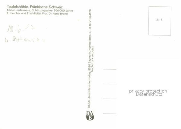 Hoehlen Caves Grottes Teufelshöhle Kaiser Barbarossa – Bild 2