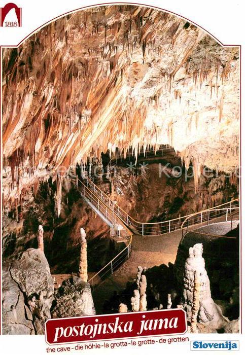Hoehlen Caves Grottes Postojnska Jama Russische Brücke