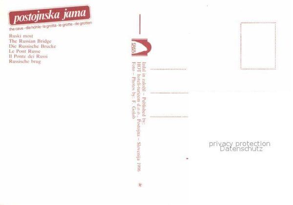 Hoehlen Caves Grottes Postojnska Jama Russische Brücke – Bild 2
