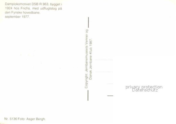 Lokomotive Damplokomotivet DSB R 963 Frichs – Bild 2