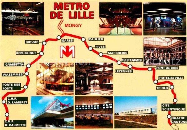 U-Bahn Subway Underground Metro Metro de Lille Stations Rihour Caulier