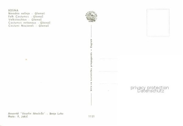 Tanz Taenzer Bosna Narodna Nosnja Glamoc – Bild 2