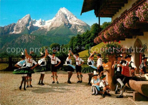 Tanz Taenzer Tanzgruppe Trachten Berchtesgaden Watzm
