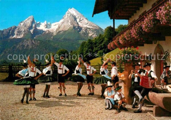 Tanz Taenzer Tanzgruppe Trachten Berchtesgaden Watzm