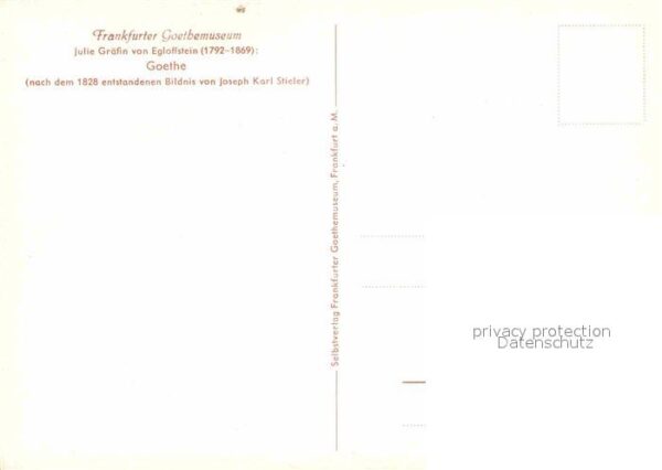 Goethe Johann Wolfgang von Julie Gräfin von Egloffstein – Bild 2