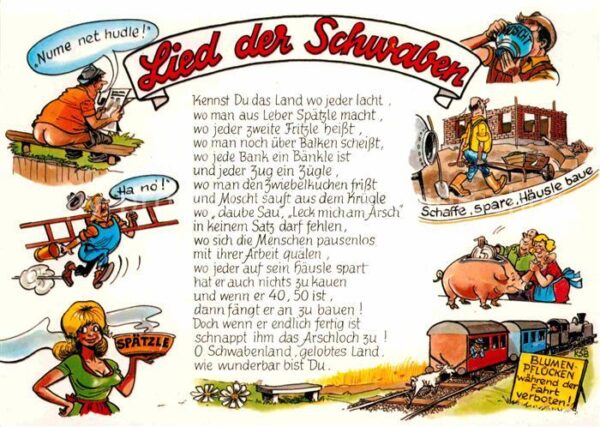 Liederkarte Lied der Schwaben
