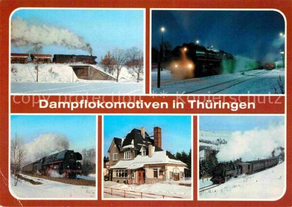 Lokomotive Dampflokomotive BR 44 Triptis Bahnhof W
