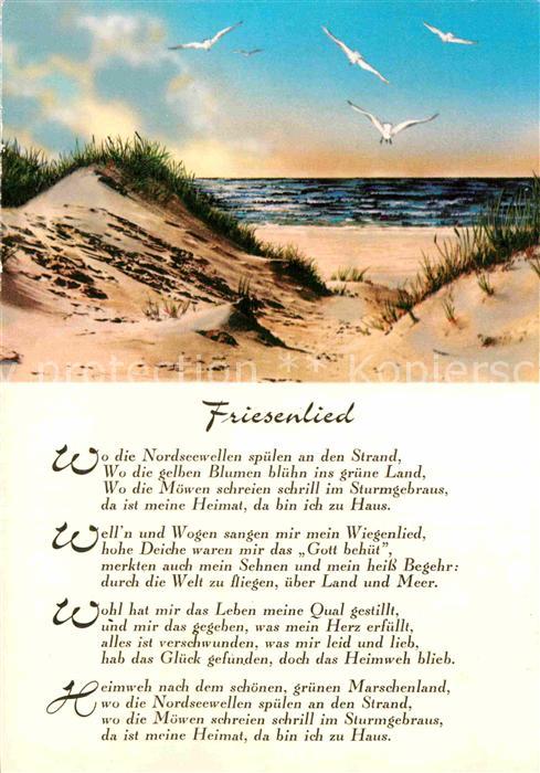 Liederkarte Friesenlied