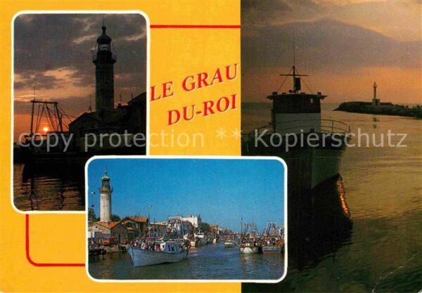 Leuchtturm Lighthouse Port de Peche Grau-du-Roi