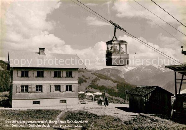 Seilbahn Sonderdach Bezau Bregenzerwald Berghaus