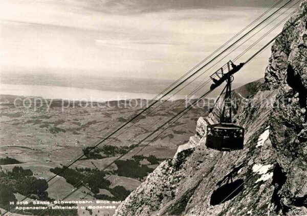 Seilbahn Säntis Appelzeller-Mittelland Bodensee