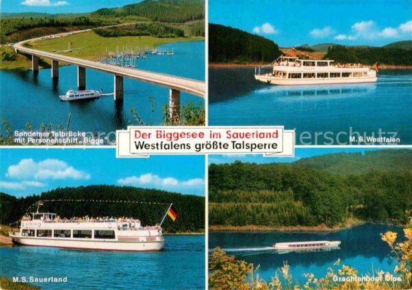 Motorschiffe M.S. Westfalen Grachtenboot Olpe Bigges