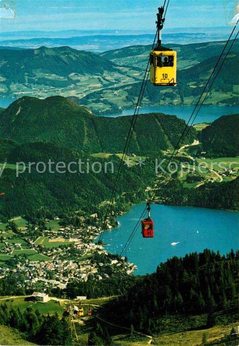 Seilbahn Zwölferhorn St. Gilgen Wolfgangsee Mond