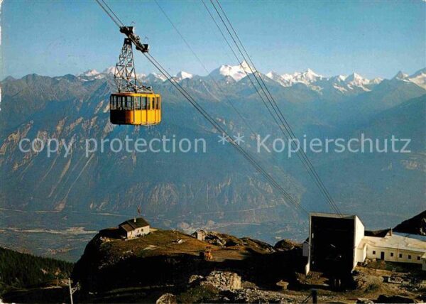 Seilbahn Plaine de Morte Montana Crans sur Sierr