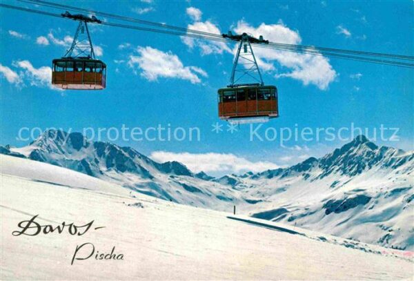 Seilbahn Pischa Davos Flüela-Weisshorn Flüela-Sc