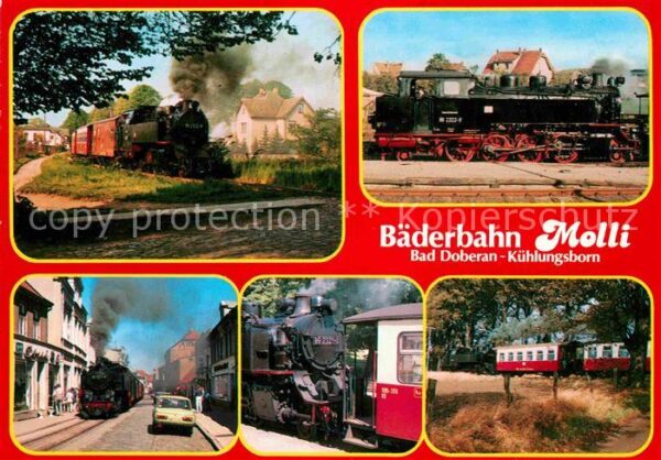 Lokomotive Bäderbahn Molli Bad Doberan Kühlungsbor