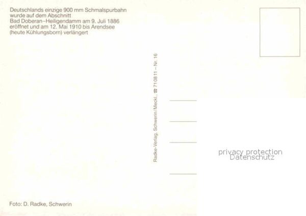 Lokomotive Bäderbahn Molli Bad Doberan Kühlungsbor – Bild 2