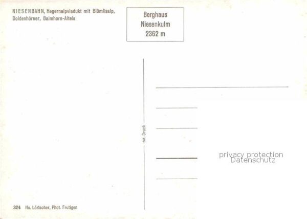 Zahnradbahn Niesenbahn Hegernalpviadukt Blümlisalp – Bild 2