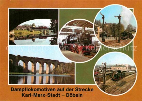 Lokomotive Dampflokomotiven Karl-Marx-Stadt Döbeln