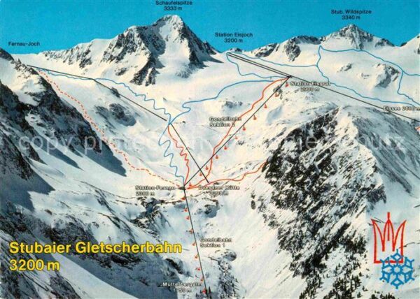 Seilbahn Stubaier Gletscherbahn Stubaital Tirol