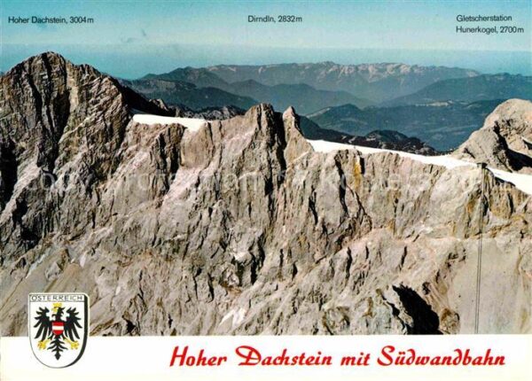 Hoher Dachstein Südwandbahn Fliegeraufnahme Dirndln Gja