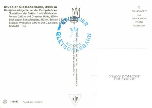 Seilbahn Stubaier Gletscherbahn Mittelstation Fe – Bild 2