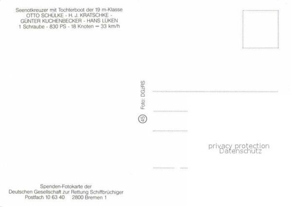 Motorboote Seenotkreuzer mit Tochterboot Otto Schü – Bild 2