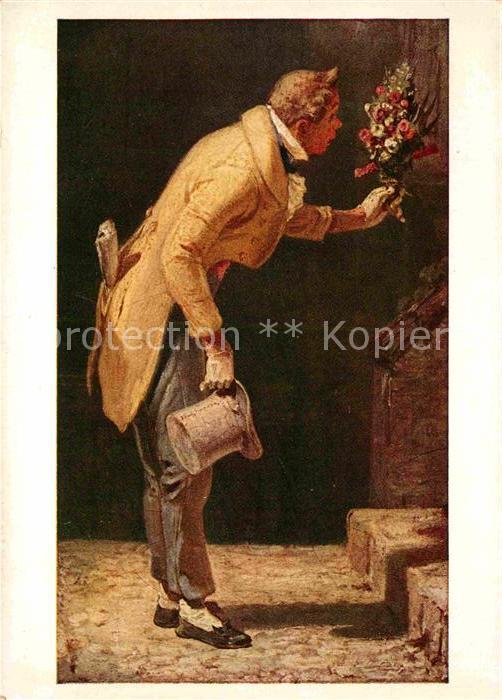 Spitzweg Carl Der Gratulant Verlag-Bruckmann-Nr. 237