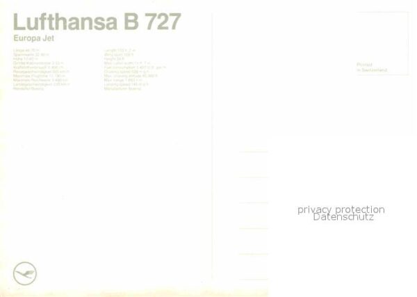 Lufthansa Europa Jet B-727 – Bild 2