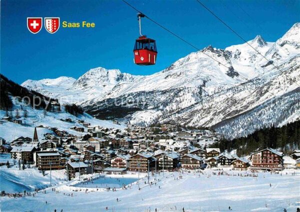 Seilbahn Spielboden Saas Fee Rothorn Jegihorn Fl