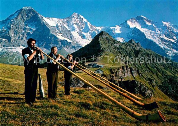 Alphorn Alphornbläser Eiger Mönch Jungfrau