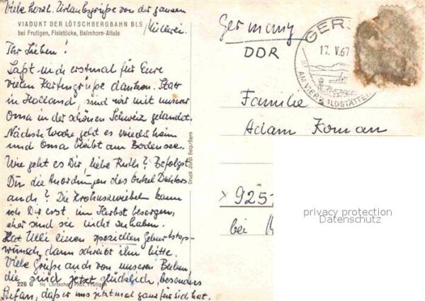 Viadukte Viaduc Viadukt Lötschbergbahn Frutigen Fisistö – Bild 2
