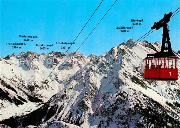 Seilbahn Walmendingerhorn Kleines Walsertal Wint