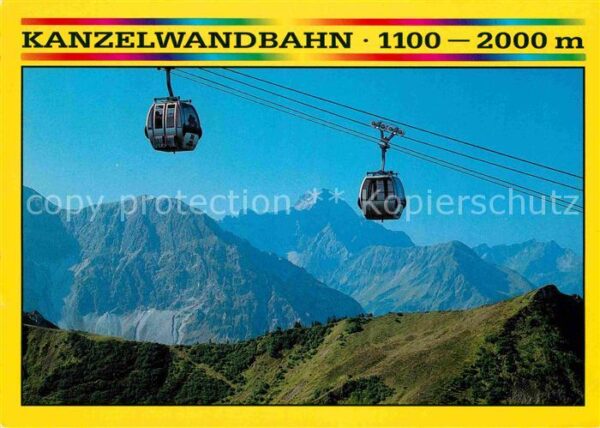 Seilbahn Kanzelwand Kleinwalsertal Riezlern Widd