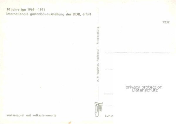Gartenbauaustellung Erfurt Wasserspiel Volkssternwarte – Bild 2
