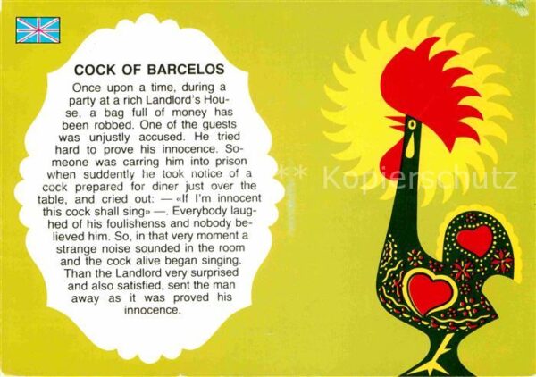 Gefluegel Hahn Cock of Barcelos Portugal