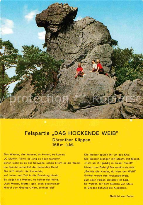 Klettern Bergsteigen Felspartie Das Hockende Weib Dörenther