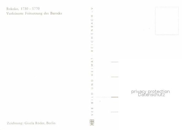 Mode Rokoko 1730-1770 Zeichnung Gisela Röder – Bild 2