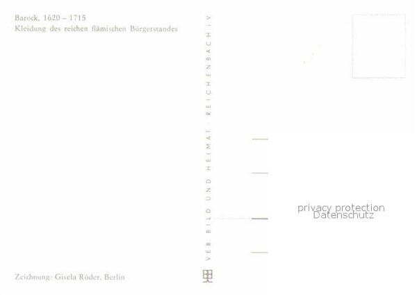 Mode Barock 1620-1715 Zeichnung Gisela Röder – Bild 2