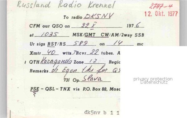 Radio Russland Radio Krenkel – Bild 2
