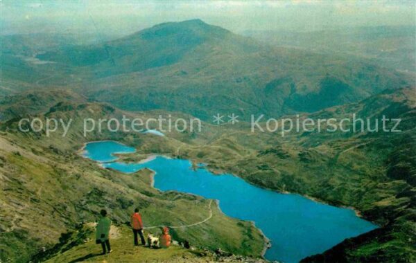Snowdon Llyn Llydaw natural lake National Park