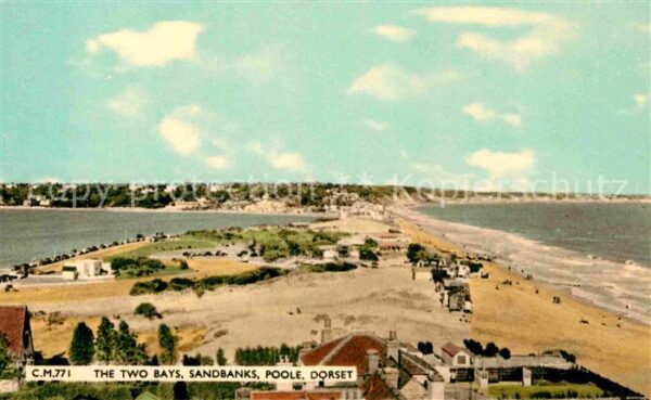 Poole Dorset Two bays sandbanks