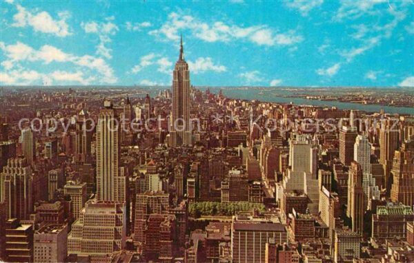 New York City Panoramic view Skyline Empire State Bui