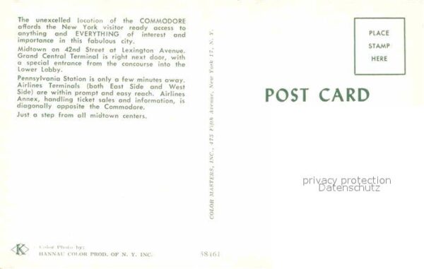 New York City Hotel Commodore – Bild 2